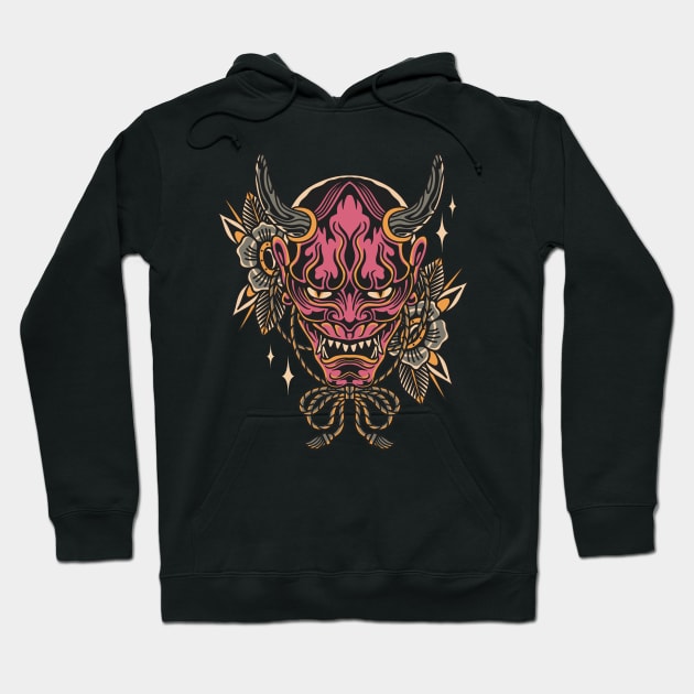 hannya Hoodie by Abrom Rose